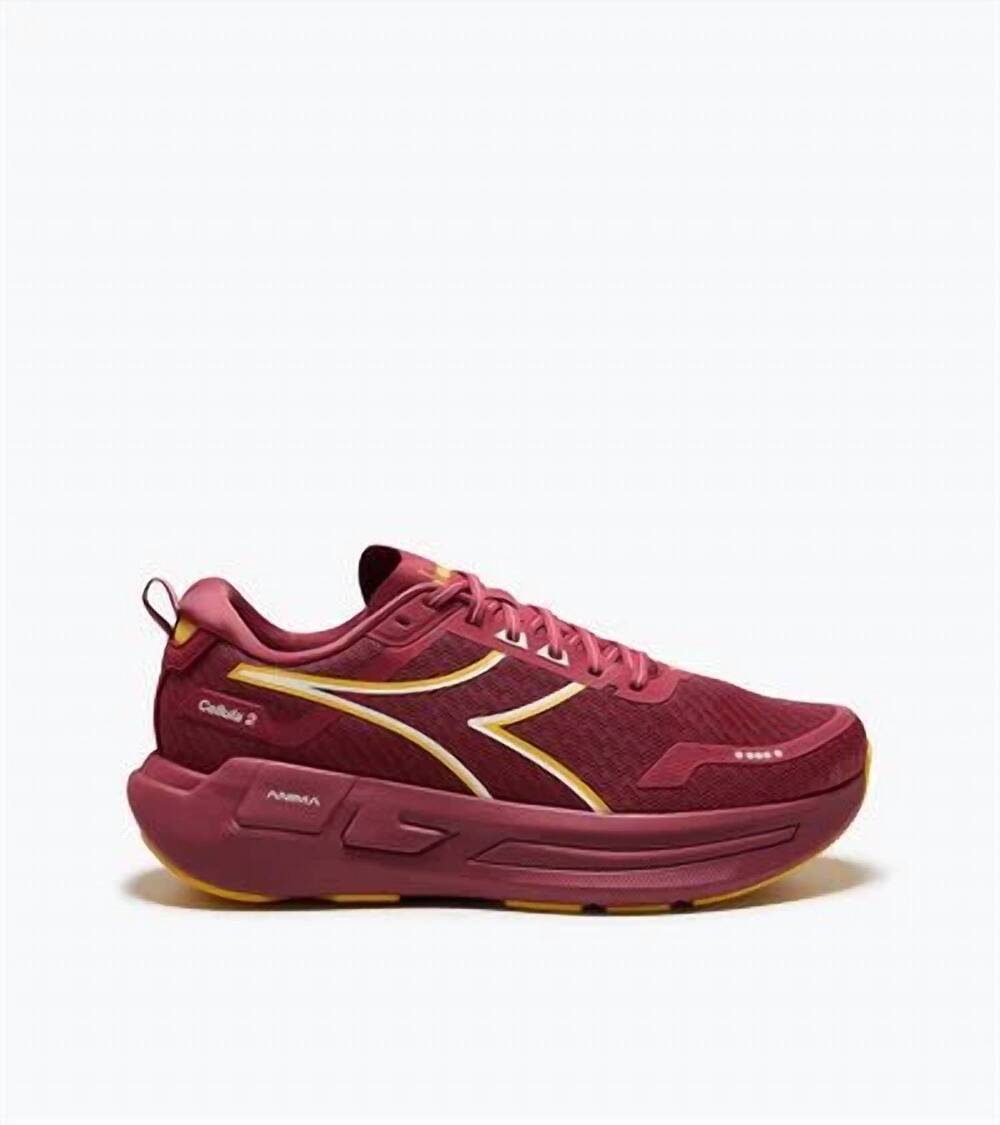 NEW DIADORA men's cellula 2 running shoe in earth red /daffodil